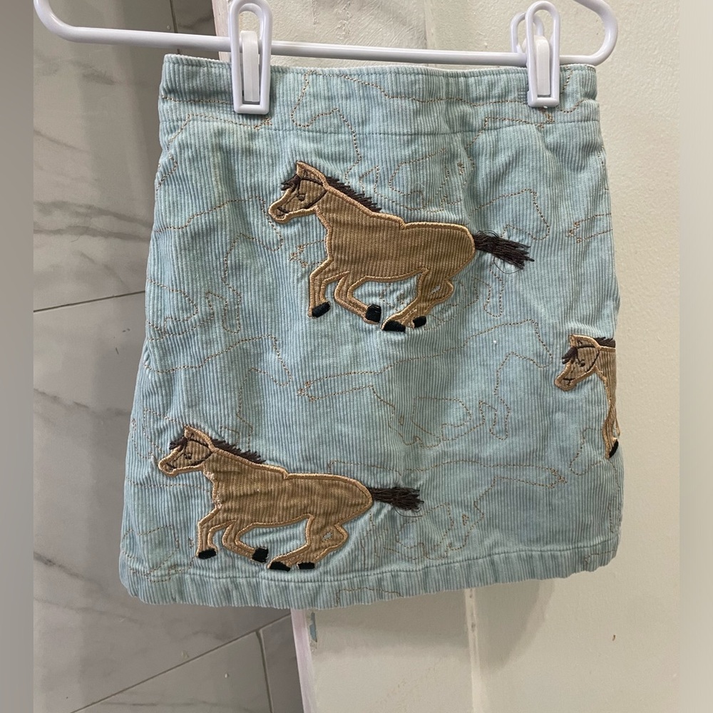 Lands End Horse Corduroy Skirt for Little Girls